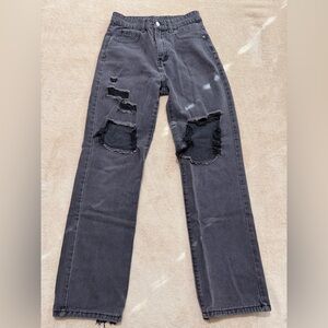 Charcoal Denim Pants